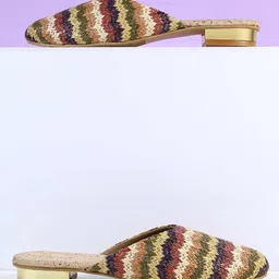 Mochi Women Colourblocked Mules-picture-22