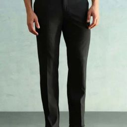 Arrow Black Slim Fit Trousers-image-74