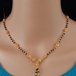 Ramdev Art Fashion Jwellery Brass Gold Plated Mangalsutra-image-101