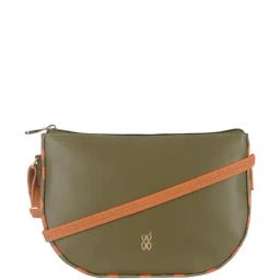 Baggit Jasper Green PU Solid Sling Handbag-image-76