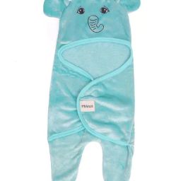 MiArcus Safari Teal Green Polyester 240 GSM Single Baby Blanket-15