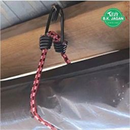 B K JAGAN & CO High Strength Elastic Bungee Cord with Hooks (Set of 3) image 4