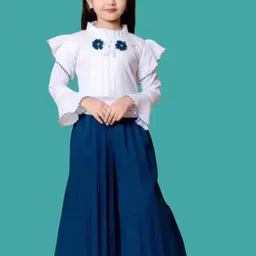 HSS TRENDS Kids-Unisex White Cotton Blend Clothing Set-image-69