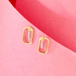 Mia by Tanishq 14k (585) Yellow Gold Diamond Earrings for Women-picture-42