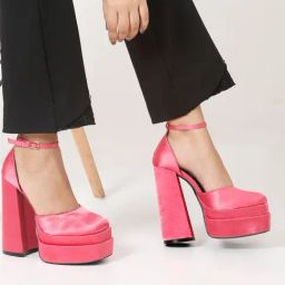Flat N Heels Women's Pink Ankle Strap Sandals-image-67