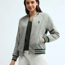 U.S. Polo Assn. Womens Grey Polyester Regular Fit Jacket-picture-14