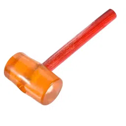FLAMINGO ENTERPRISE Rubber Mallet 400 g Weight Round Shape with Fiber Handle Orange, FM-226-image-20