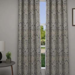 GM New Classics Grey Polyester 7 Ft. Door Curtain - Set of 2-19