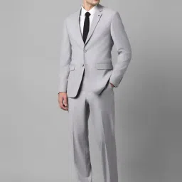 Louis Philippe GreySlim Fit Two Piece Suit-image-54