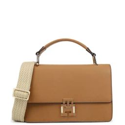 Tommy Hilfiger Tan Leather Medium Satchel-40
