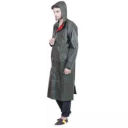 Versalis 18 mm Ra Plus Long Rain Coat with Hood, XXL-Size-36