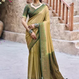 AMRUTKALA SAREES Women Woven Design Zari Banarasi Saree-44