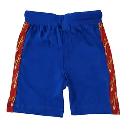 KiddoPanti Boys Pack of 2 Solid Regular Fit Side Panelled Shorts image 2
