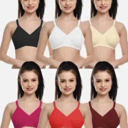 FIMS: Fashion is my Style Multicolored Everyday Bras - Pack Of 6-picture-44