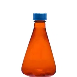 Abgil 3000ml Borosilicate Glass Amber Color Narrow Conical Erlenmeyer Flask with Screw Cap ABG1480-0