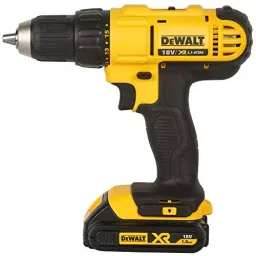 Dewalt Black and Yellow Compact Drill Driver 1.5 Ah (With Battery Pack), DCD771S2-IN-2