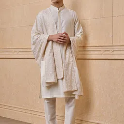 Tasva Men Embroidered Stole-picture-2