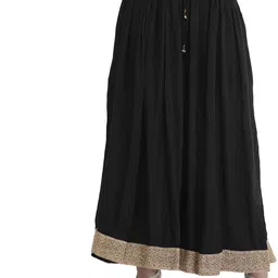 Exotic India Flared Maxi Ethnic Skirt-image-91