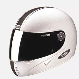 Studds White Large (580 mm) Full Face Helmet, Chrome Economy With Mirror Visor-image-22
