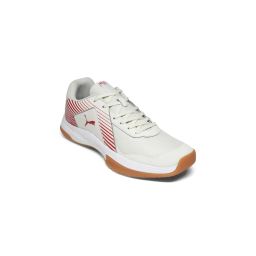 Puma Unisex Off White Badminton Smash Sprint Badminton Sports Shoes-image-119