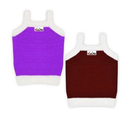 KIDSKA Kids Pack of 2 Solid Woolen Sweater Vests-14