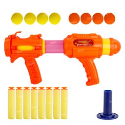 Fiddlerz Shooting Toy For Kids Shooting Target Eva Soft Ball Air Powered Gun Toy - Orange-30