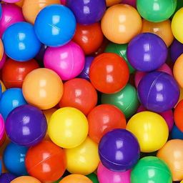 REZNOR Premium Plastic 80mm Big Size Colourful Kids Pool Balls for Fun with No Sharp Edges - 25 Pcs-16