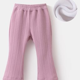 Kookie Kids Full Length Solid Colour Lounge Pant - Pink-image-48
