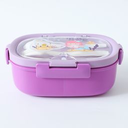 Leak Proof And Freezer Safe Mermaid Print Lunch Box - Purple-image-92