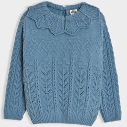 Mi Arcus Full Sleeves Abstract Designed Sweater - Blue-picture-30
