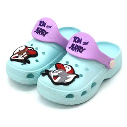Svaar Tom & Jerry Featuring Characters Applique Detailed Perforated Clogs - Sea Blue-image-26