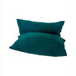 Siroki Bond Teal Green 2 Pieces Soft & Fuffy Satin Microfiber Sleep Pillows-image-72