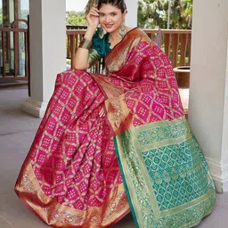 Lookmark Woven Design Zari Art Silk Designer Banarasi Saree-image-19