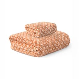 Myntra Elegant Homes Gold-Toned 2 Pieces Printed Microfiber 400 GSM Bath Towels-image-45