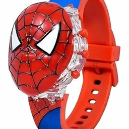 SWADESI STUFF Unisex Kids Printed Dial & Straps Digital Multi Function Automatic Watch 3D SPIDERMAN image 2