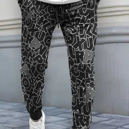 TRIPR Men Printed Regular Fit Track Pants-image-11