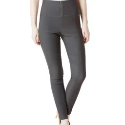 Miss Chase Dark Grey High Rise Jeggings-image-45
