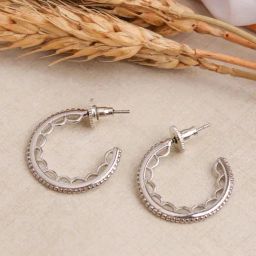 Johori Silver Hoop Earrings-25