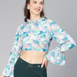 Oxolloxo Multicolor Printed Crop Top-image-24
