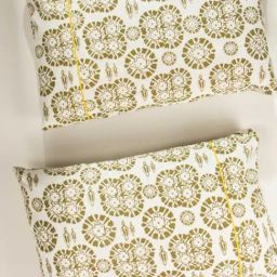 Freedom Tree Tamara Cotton Slub Beige Pillow Cover - Set Of 2-53