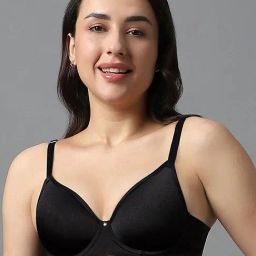 Amante Black Padded T-Shirt Bra-33