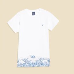 Allen Solly Boys White Cotton Printed T-Shirt-image-125