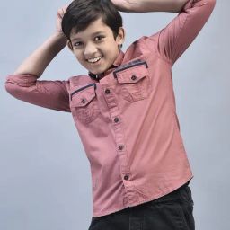Crimsoune Club Kids Pink Solid Full Sleeves Shirt-image-52