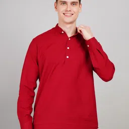 Le Mec Mandarin Collar Long Sleeves Short Kurta-image-16