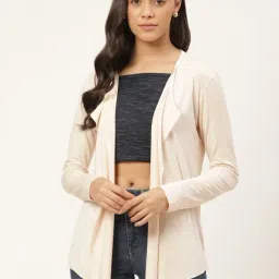 Trend Arrest Cream Full Sleeves Shrug-picture-26