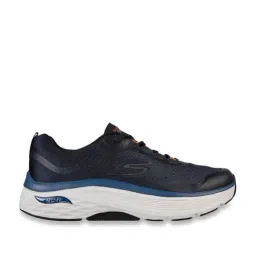 Skechers Men's MAX CUSHIONING ARCH FIT Navy Orange Walking Shoes-image-27