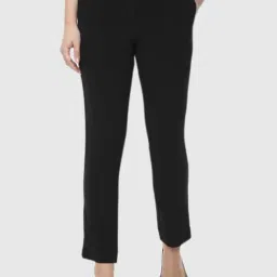 Van Heusen Black Slim Fit Trousers-image-70