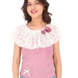 Cutecumber Kids Dusty Pink Applique Top-picture-41