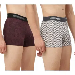 Freecultr Grey & Wine Printed Trunks - Pack of 2-picture-46