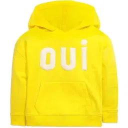 Cherry Crumble by Nitt Hyman Kids Yellow Printed Full Sleeves Hoodie-image-9